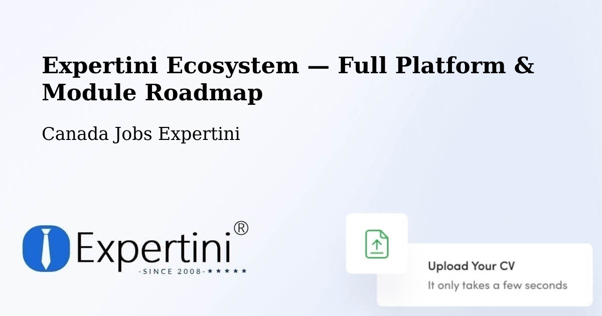 Expertini Ecosystem — Full Platform & Module Roadmap – Lac Simon